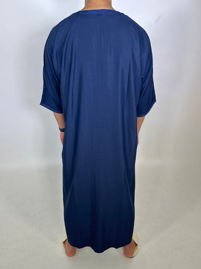 Djellaba Al Hoceima navy rearview