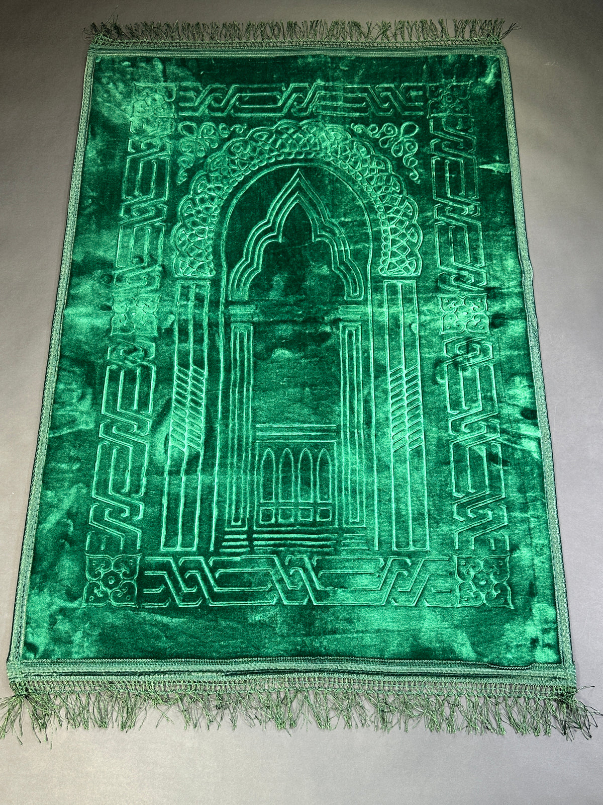 Luxury green prayer mat