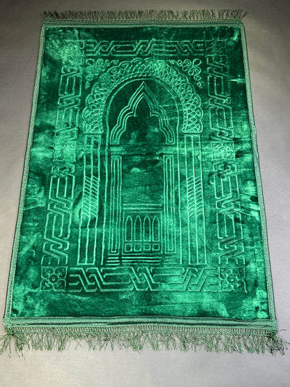 Luxury green prayer mat