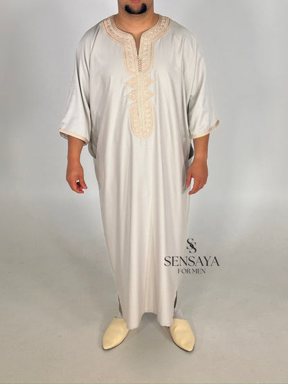 Djellaba Zeghanghane desert sand frontview